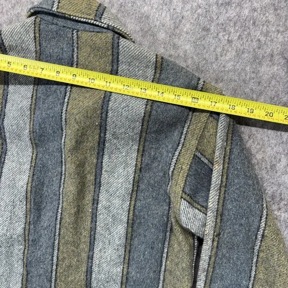 Fox Knapp CPO Shirt Wool Shirt Jacket Men's Small Wool USA Military Navy Green - Picture 14 of 16